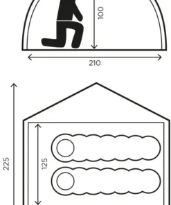 Halti Domino Ultralite 2 Person Tent