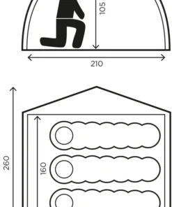 Halti Domino 3 Person Tent